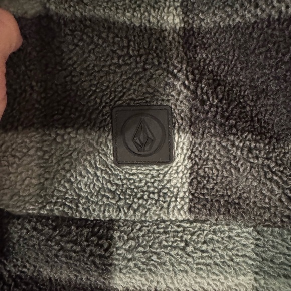 Volcom Green and Black Zip Up Sweater - Picture 5 of 7